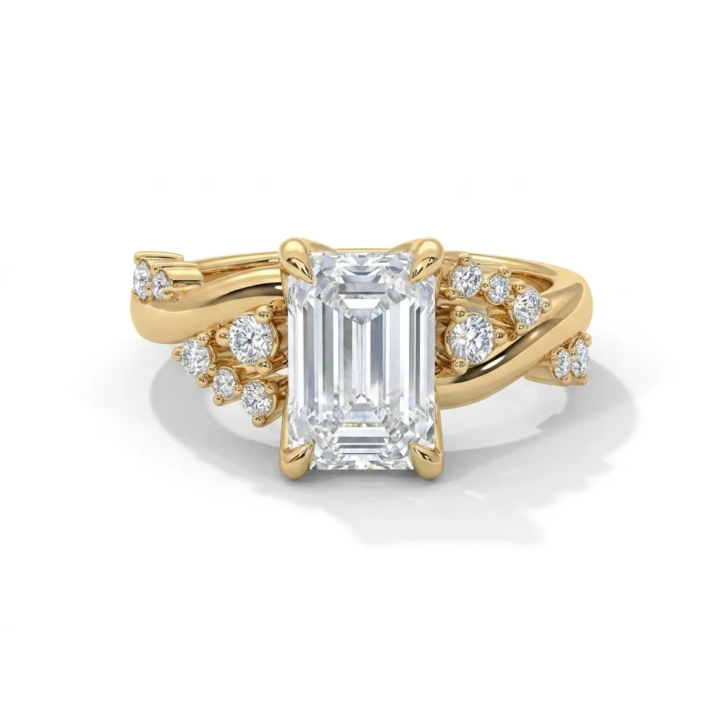 Hidden Halo Diamond Engagement Rings